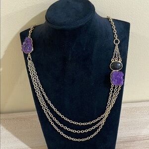 Women’s Boho necklace | Casual occasions  necklaces with Purple stones